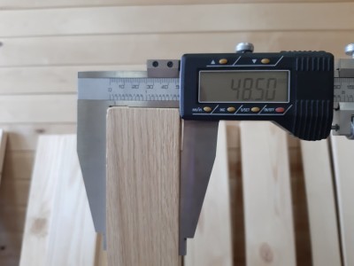 Брусок строганный срощенный дуб 48х24х4500